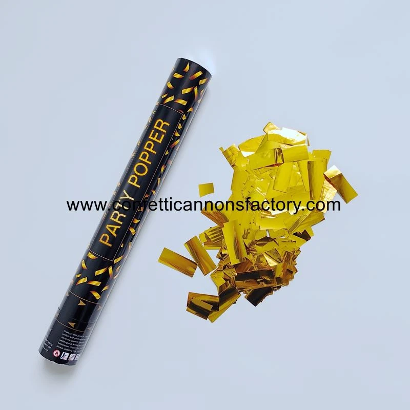Gold Metallic Foil Confetti Cannon